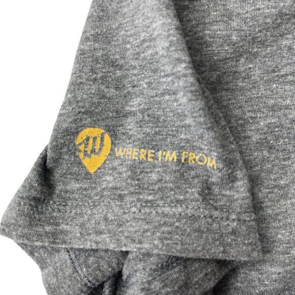 Where I’m From Tshirt Womens Small Gray Cleveland Vneck Casual - Picture 5 of 6